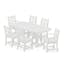 POLYWOOD Chippendale 6-Person White Dining Set