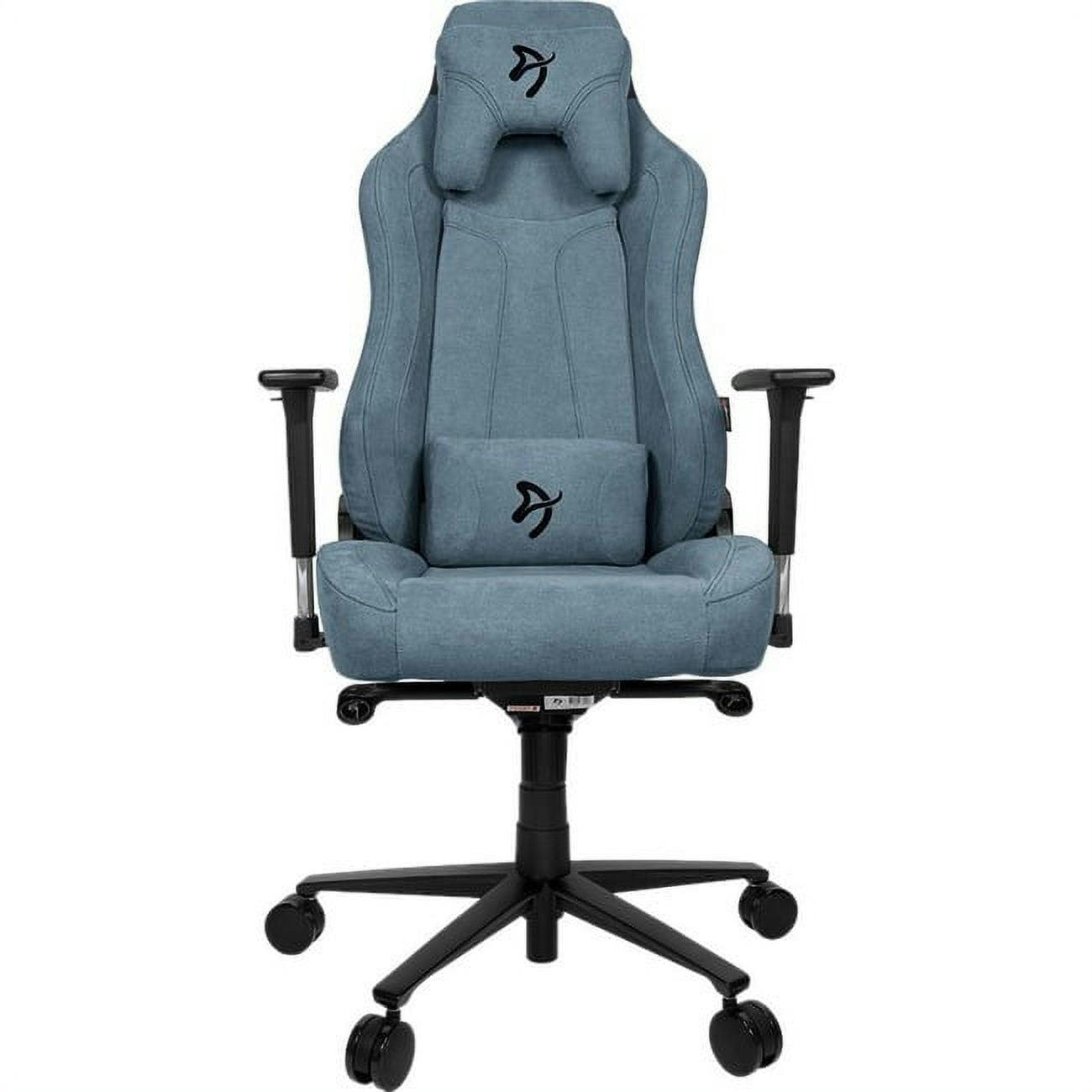 ErgoFlex Black Aluminum Ergonomic Gaming Chair with Lumbar Support