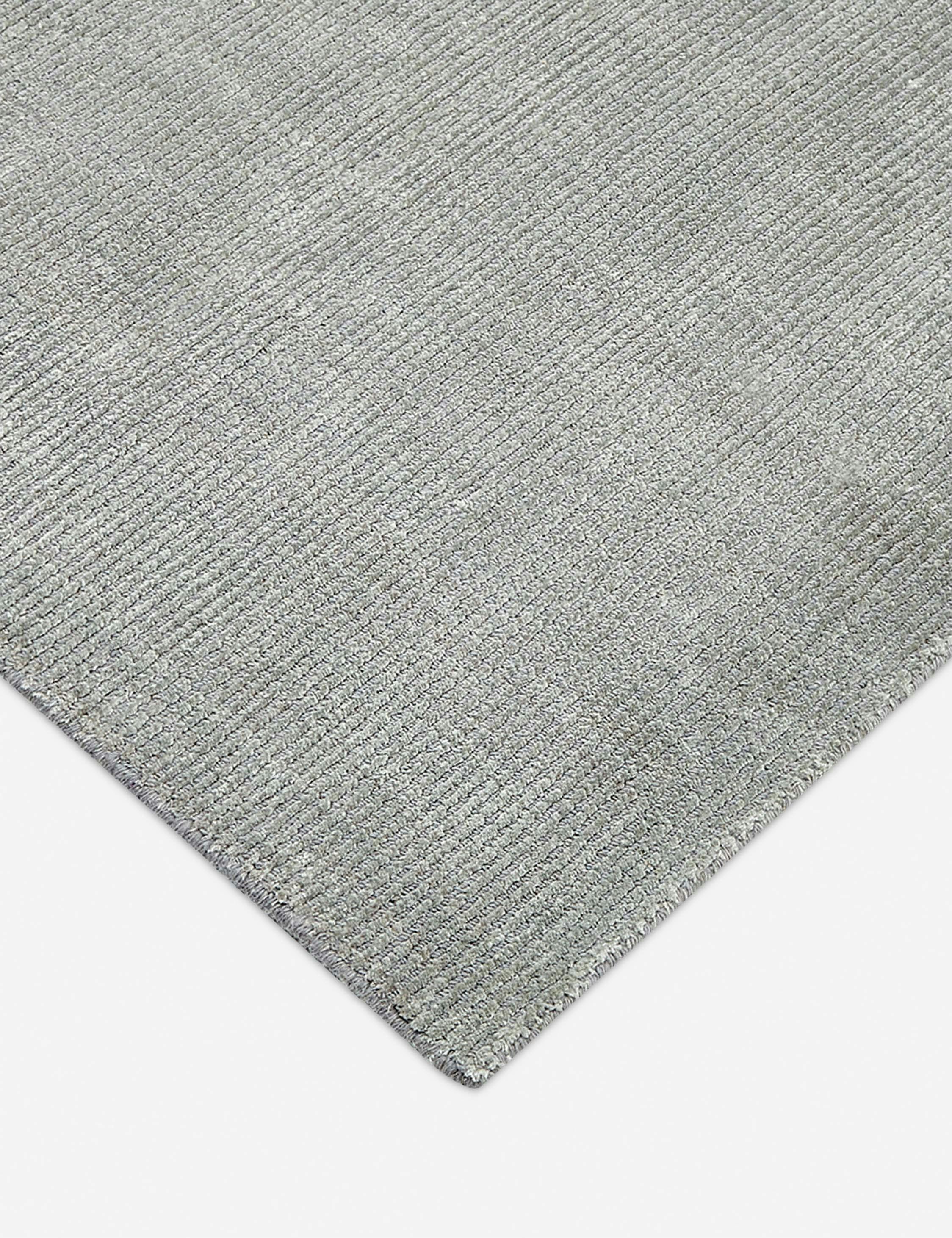 Mist Luminescent 8' x 10' Hand-Knotted Wool & Viscose Rug