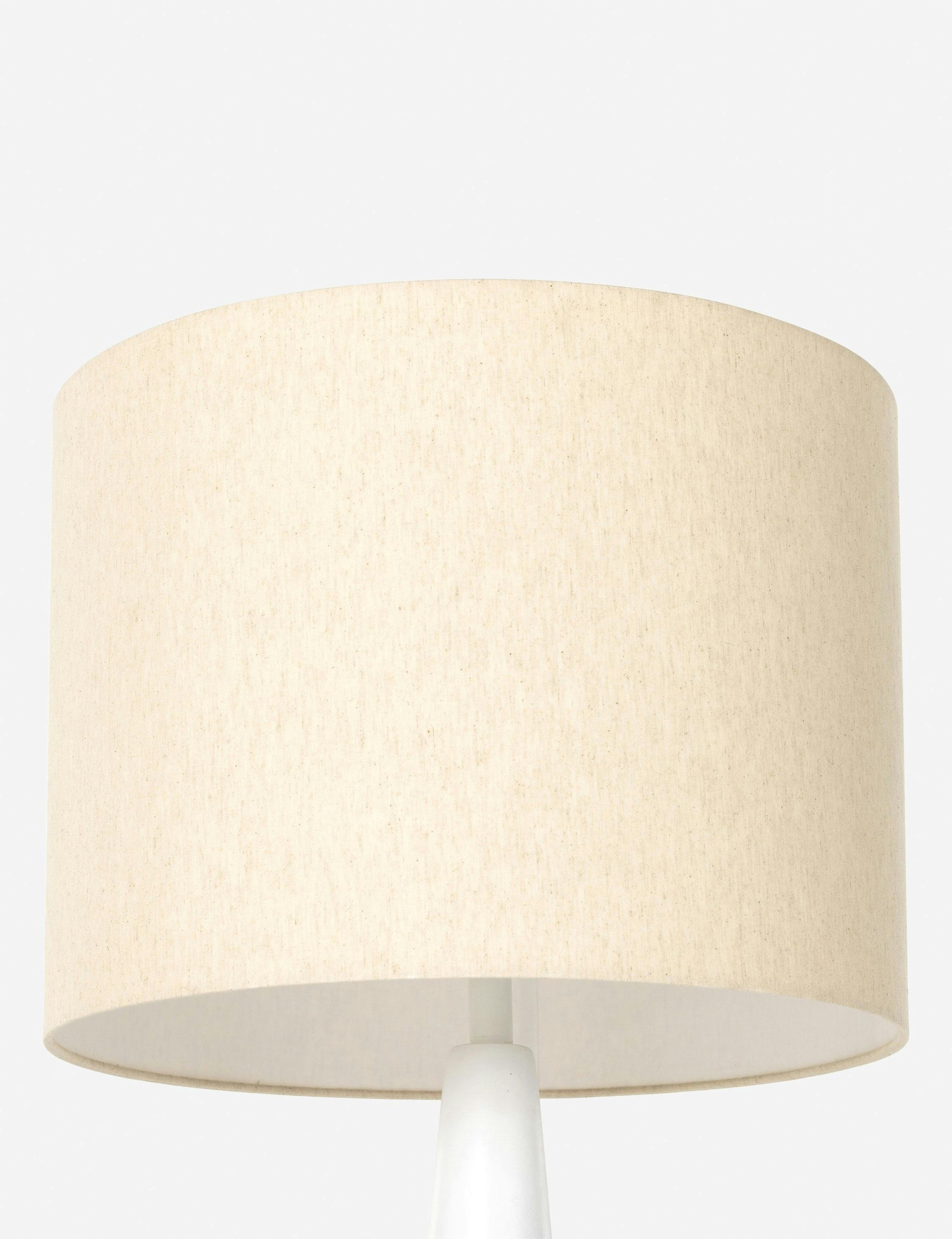 Saqlain 55.75'' Matte White Cast Aluminum Contemporary Floor Lamp