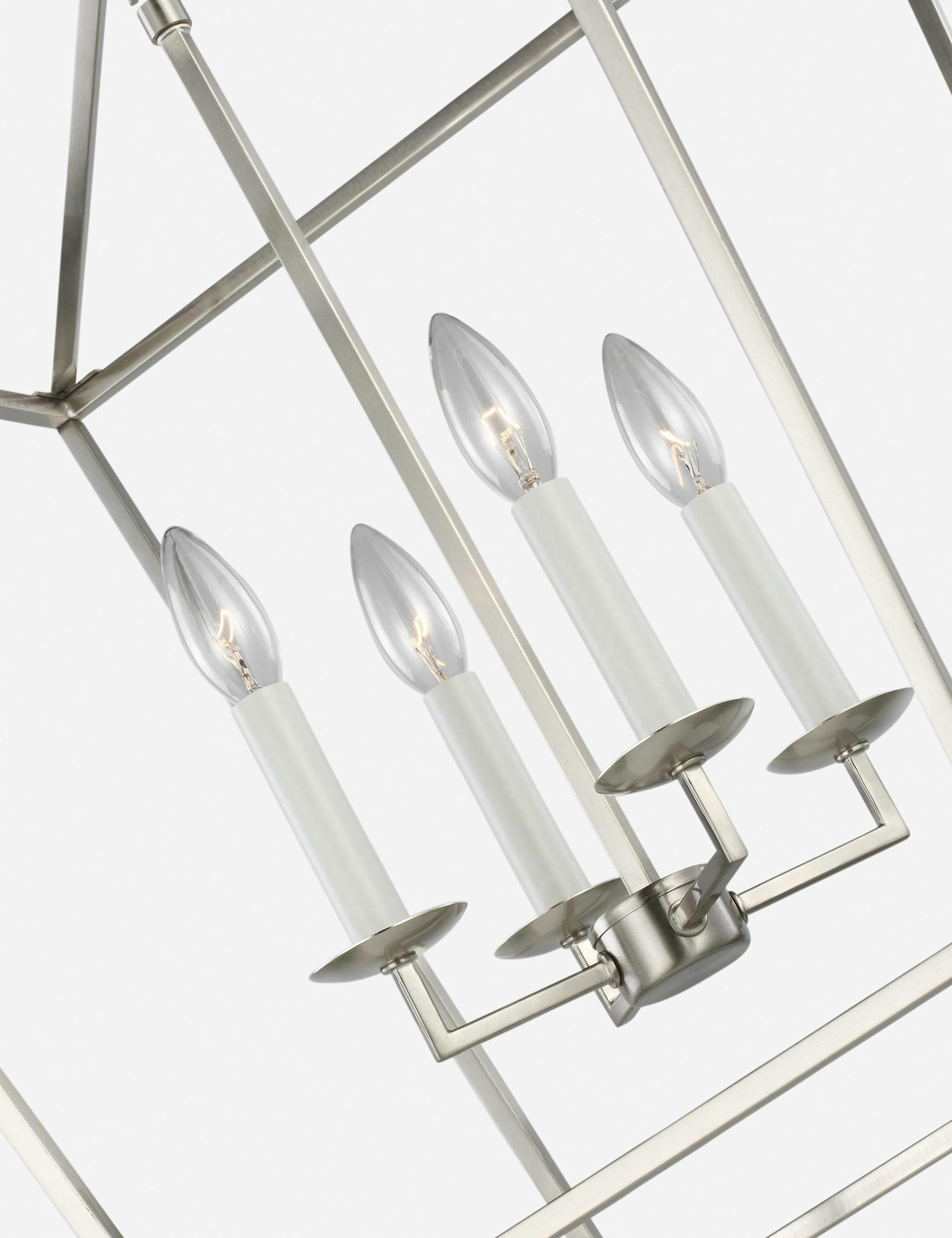Elegant Mini Dianna 4-Light Brushed Nickel Indoor/Outdoor Pendant